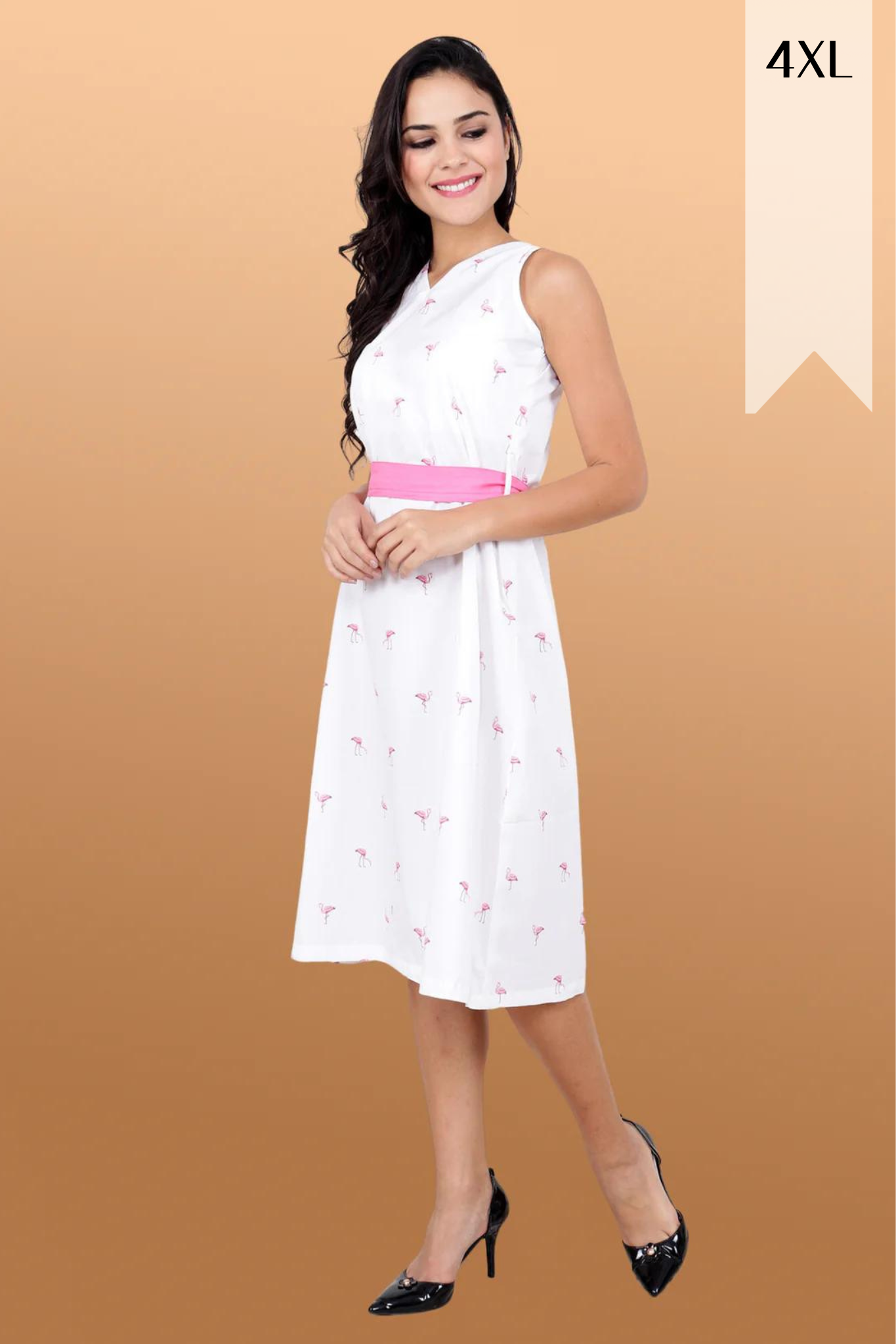 White cotton best sale skater dress