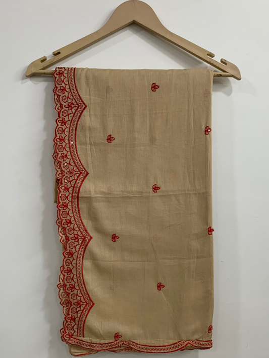 Beige Color Dupatta