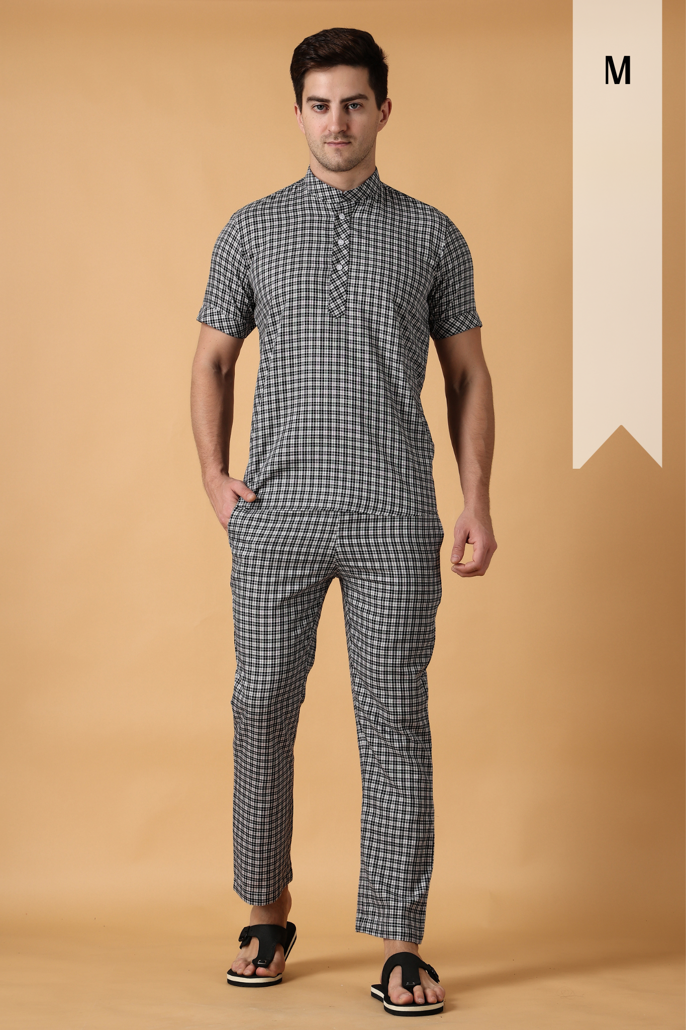 Men Letter Print Pajama Set | Men loungewear, Mens pajamas, Pajama set
