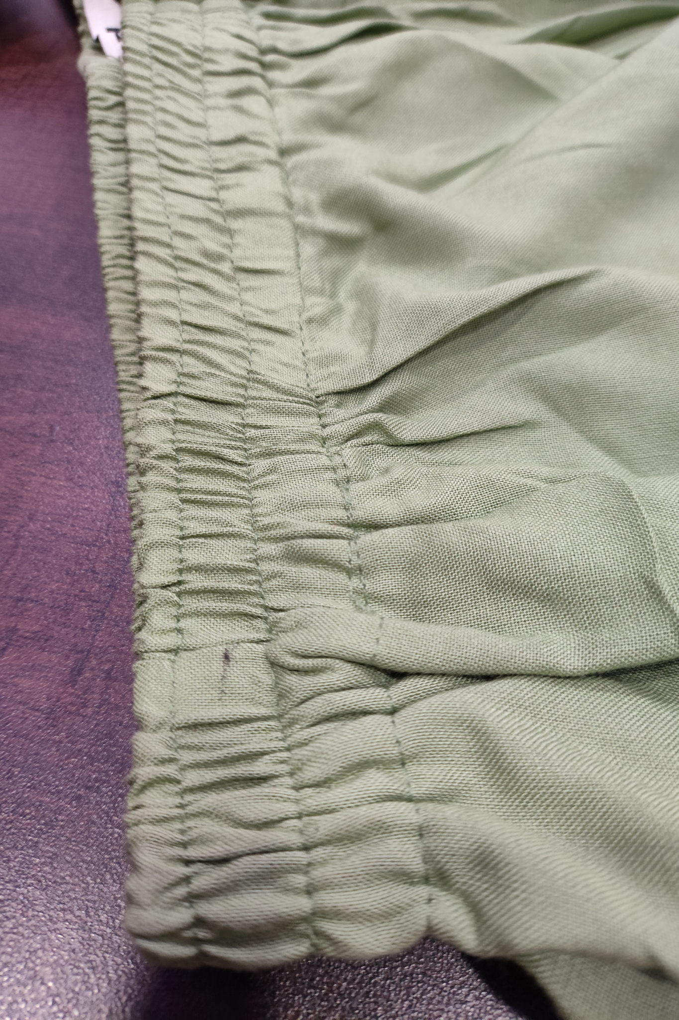 Pista Green Detailed Rayon Palazzo