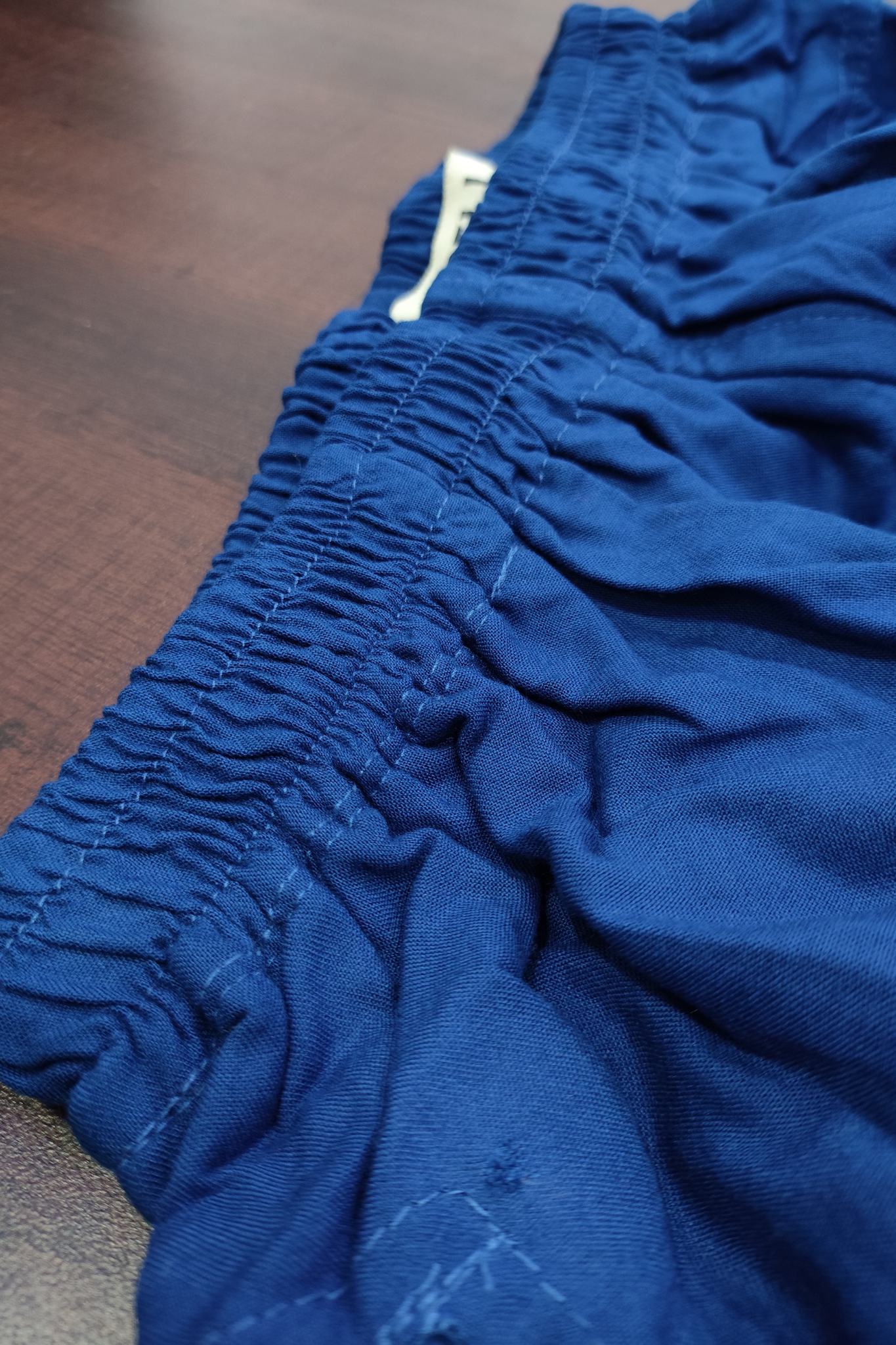 Detailed Royal Blue Rayon Palazzo