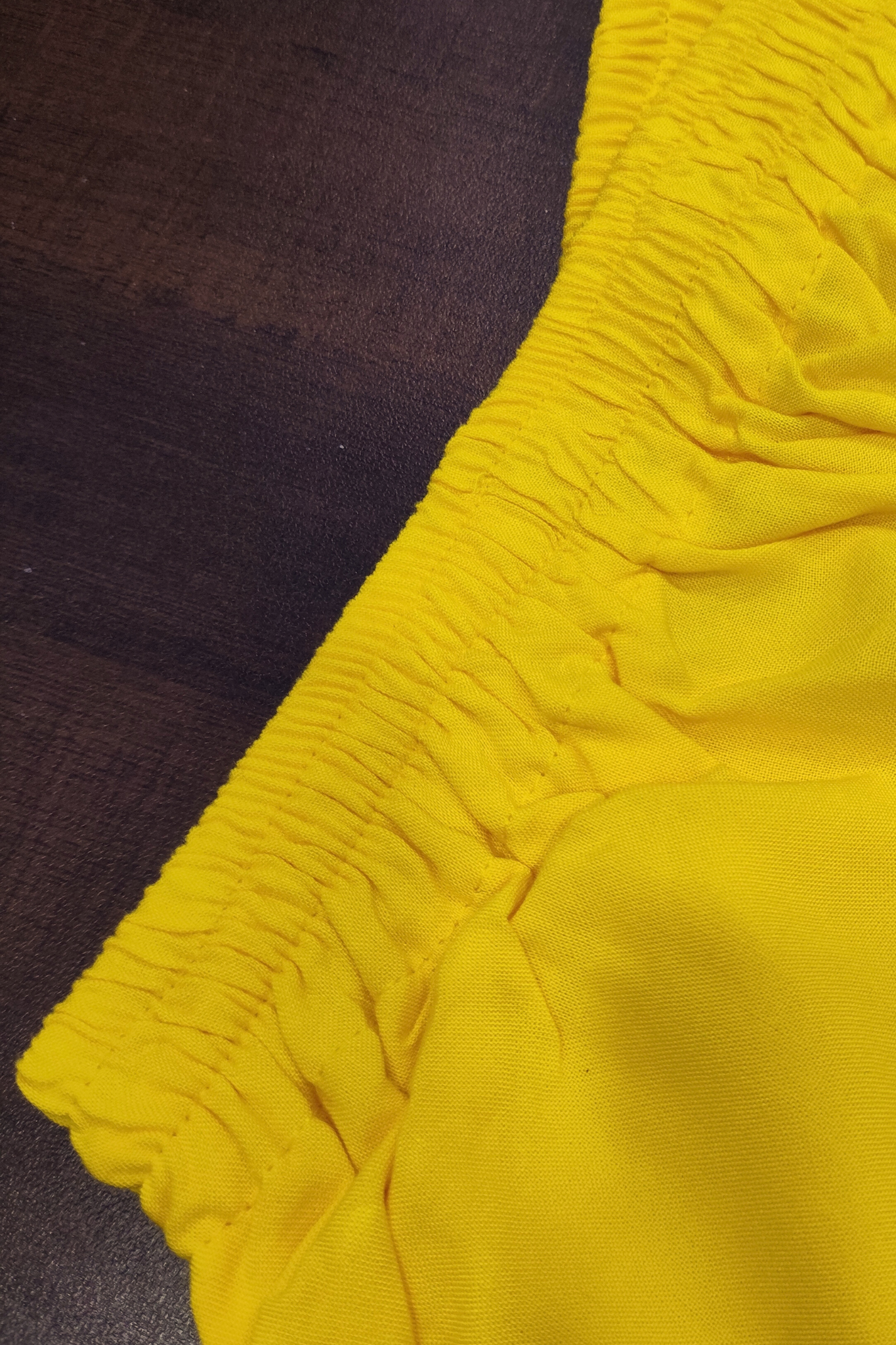 Leafy Yellow Rayon Palazzo