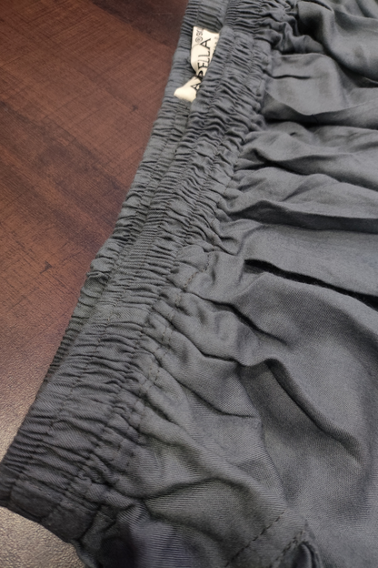 Grey Detailed Rayon Palazzo