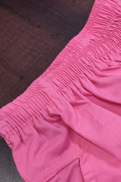 Detailed Pink Rayon Palazzo