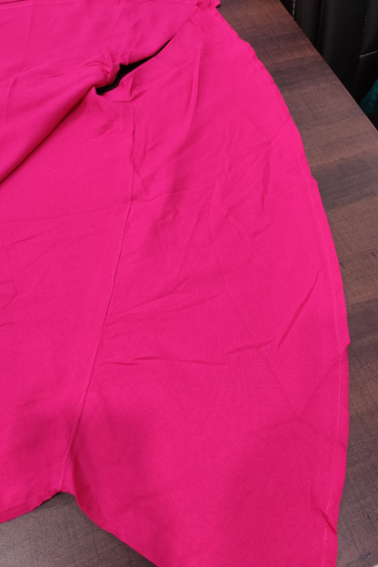 Leafy Magenta Rayon Palazzo