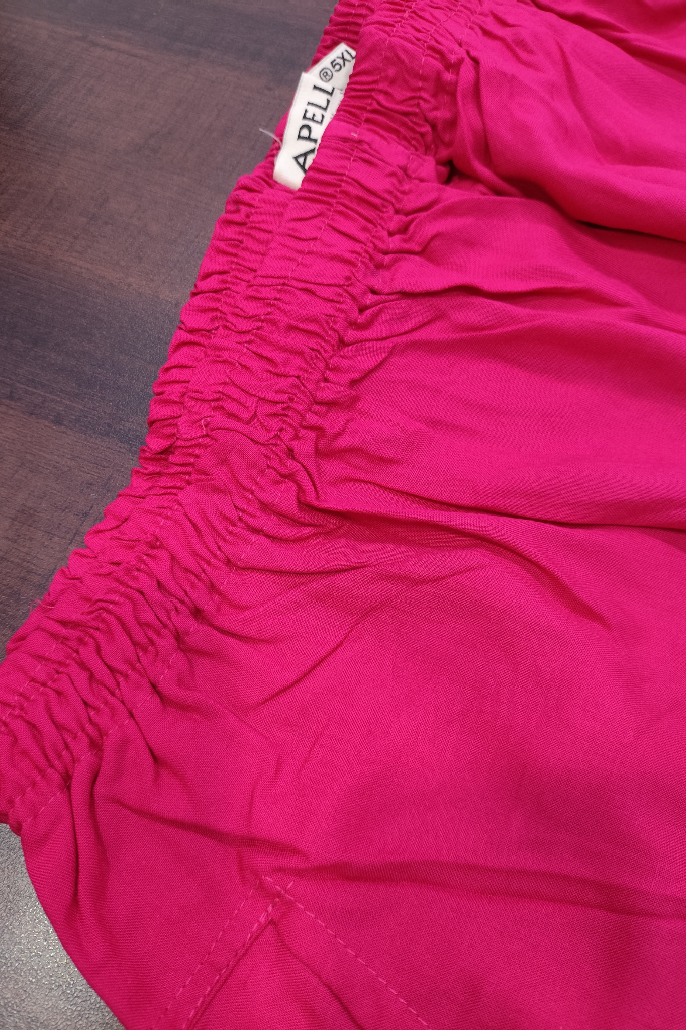 Leafy Magenta Rayon Palazzo