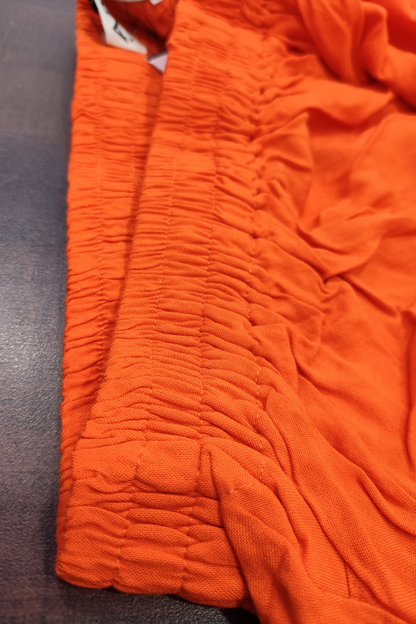 Orange Detailed  Rayon Palazzo