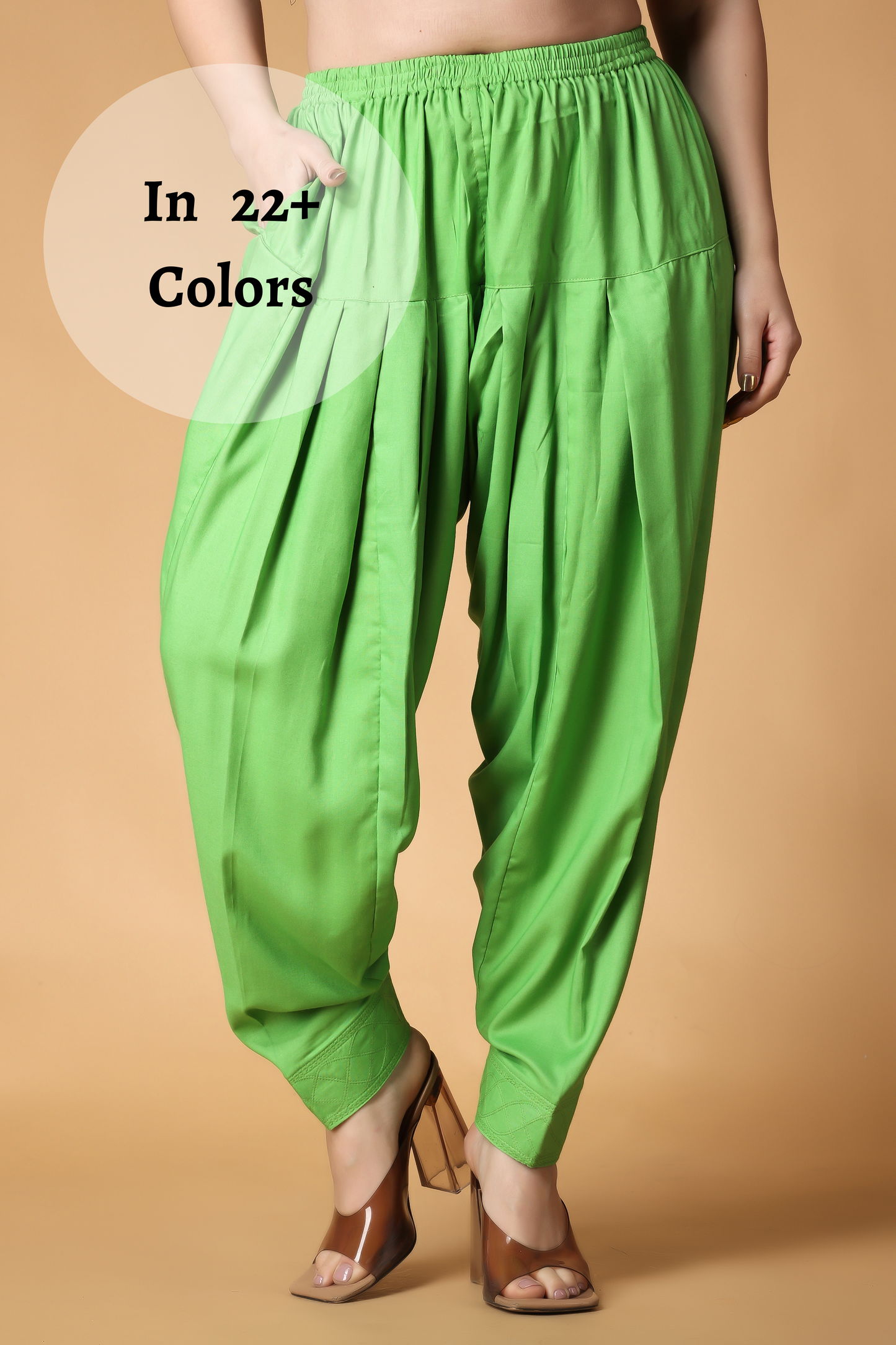 Pleated Rayon Salwar Pants