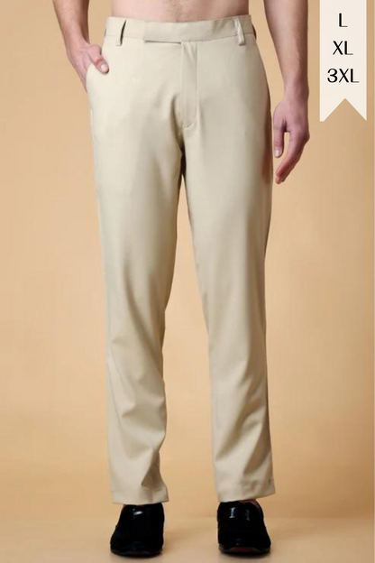 Beige Trousers Mens