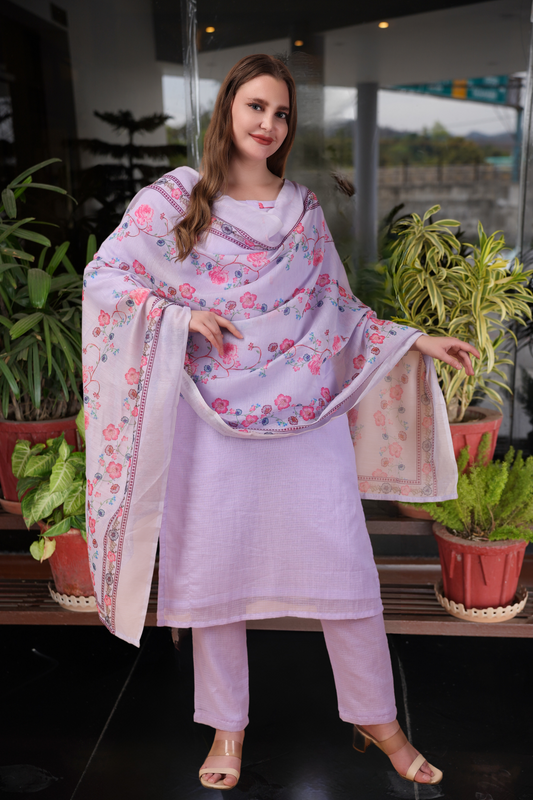 Plus Size Kurta Palazzo Set