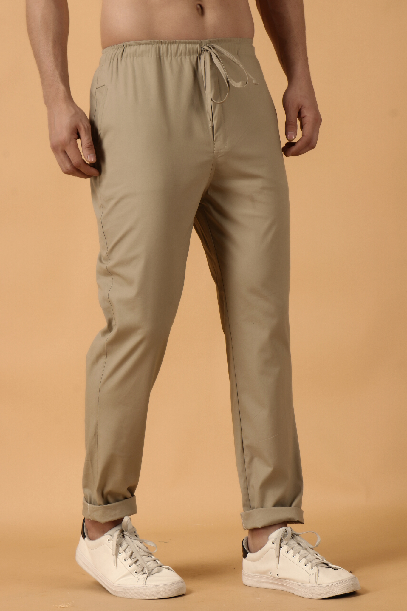 Dark Beige stretch Cargo