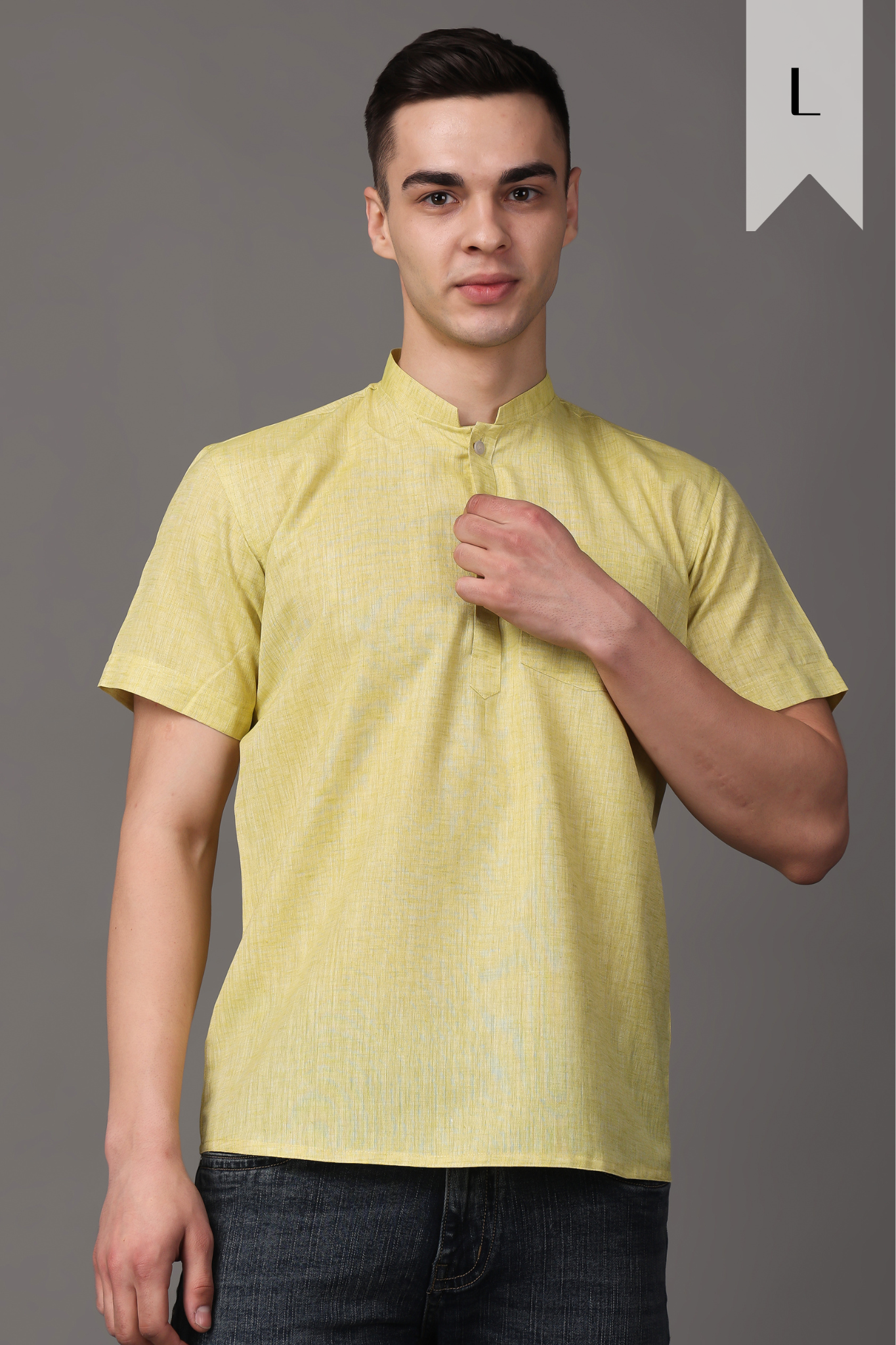 Cotton Short Kurta For Mens