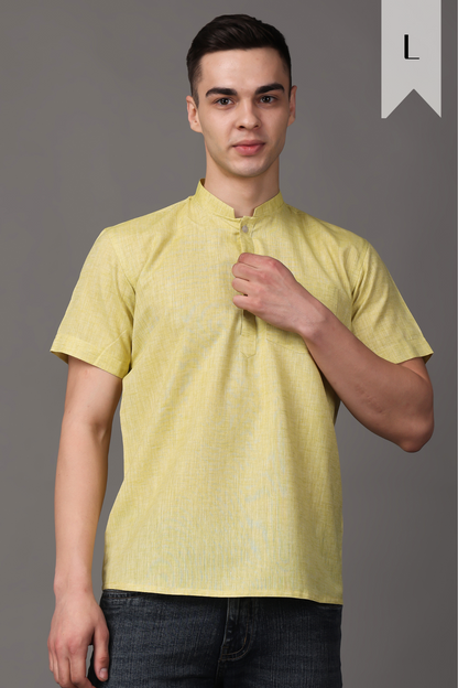 Cotton Short Kurta For Mens