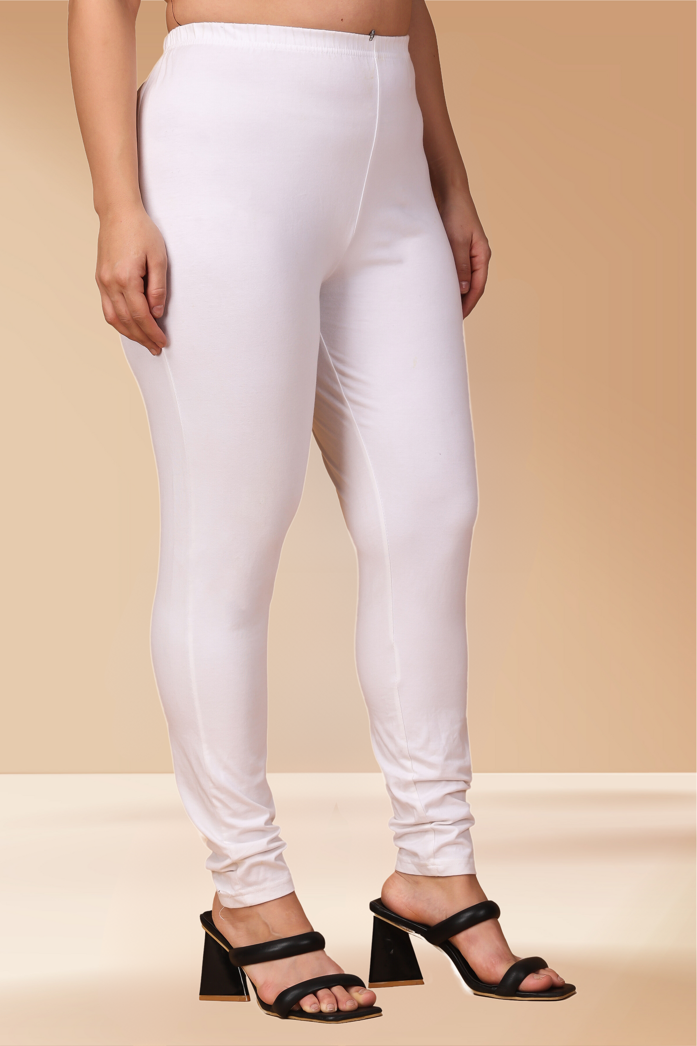 Buy Lyra Women Solid Coloured White Leggings Online