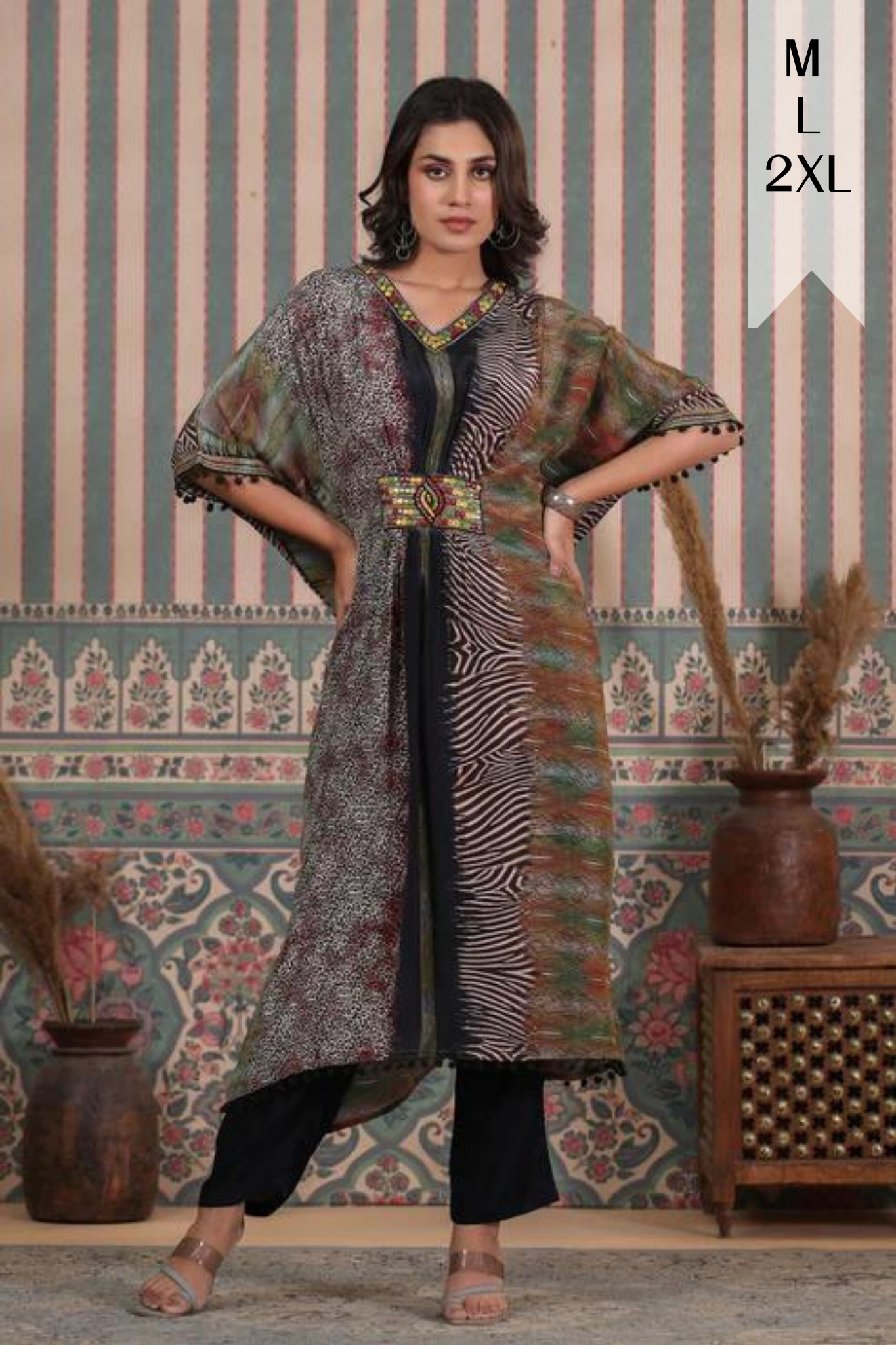 Wild Night Muslin Kaftan Set