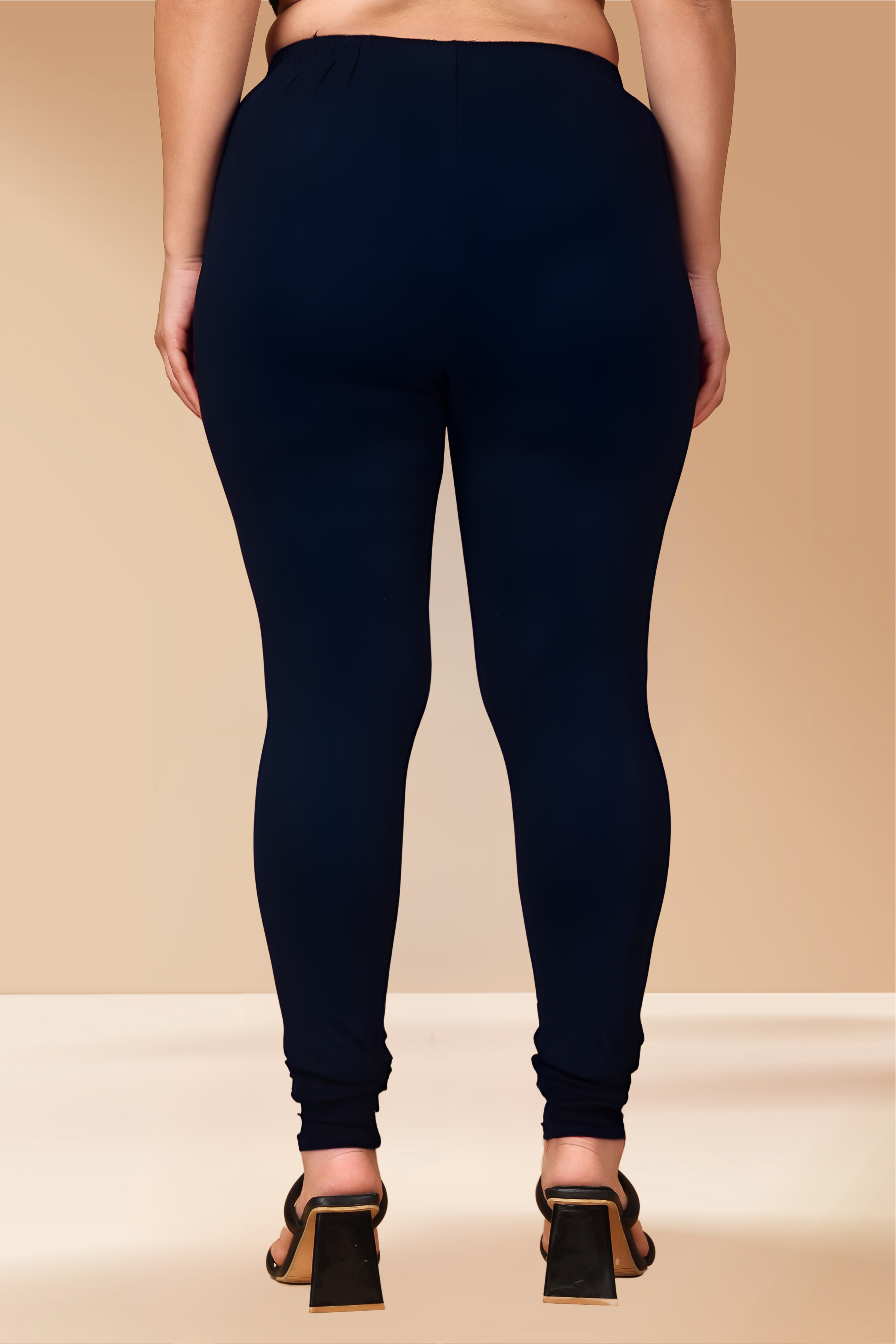 Buy online Mid Rise Solid Leggings from Churidars & Salwars for Women by  Dark Black Style for ₹329 at 67% off | 2024 Limeroad.com