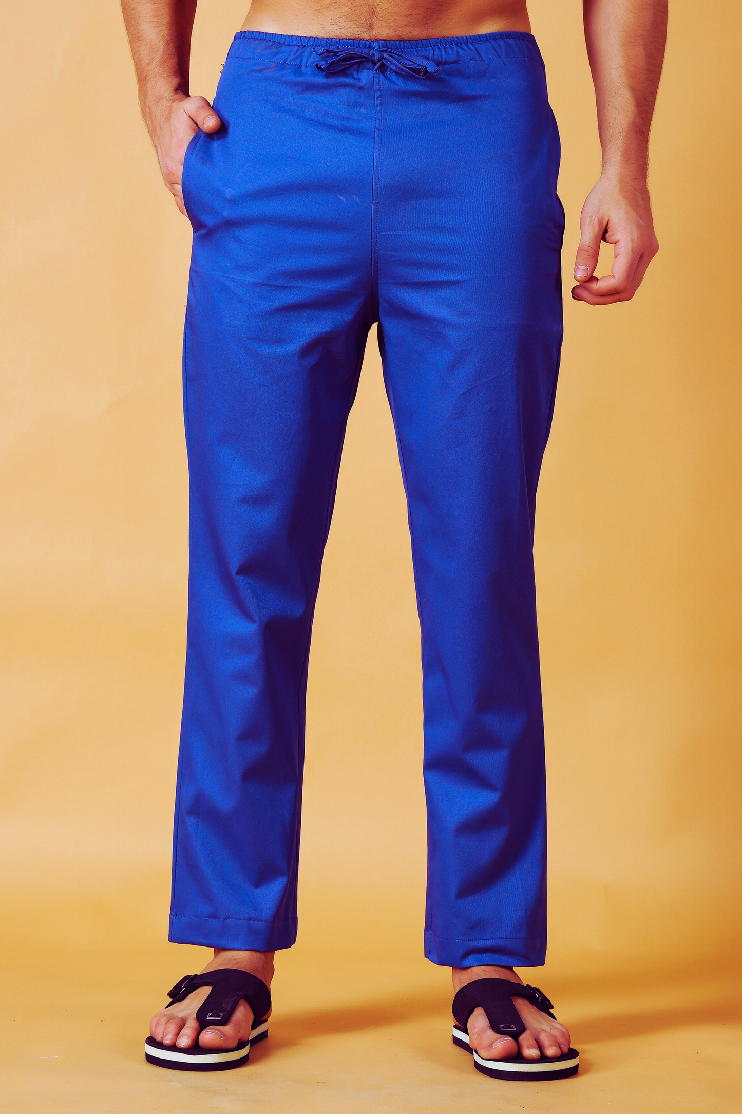 Blue Cotton Pant Pajama