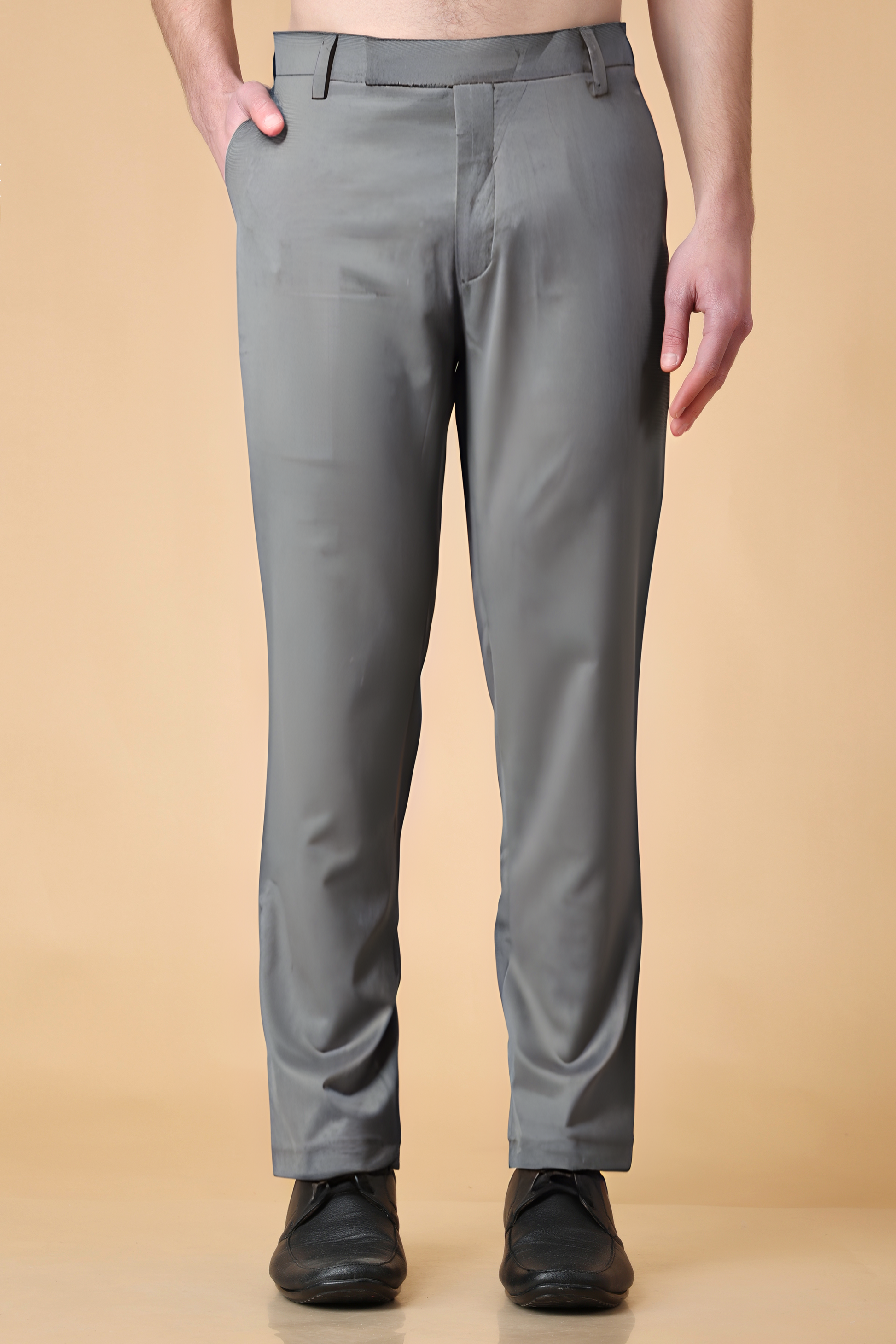 Plus Size 6XL-M Mens Suit Pants High Quality Men Solid Color Slim