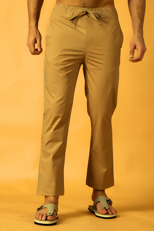 Dark Beige Cotton Pant Pajama