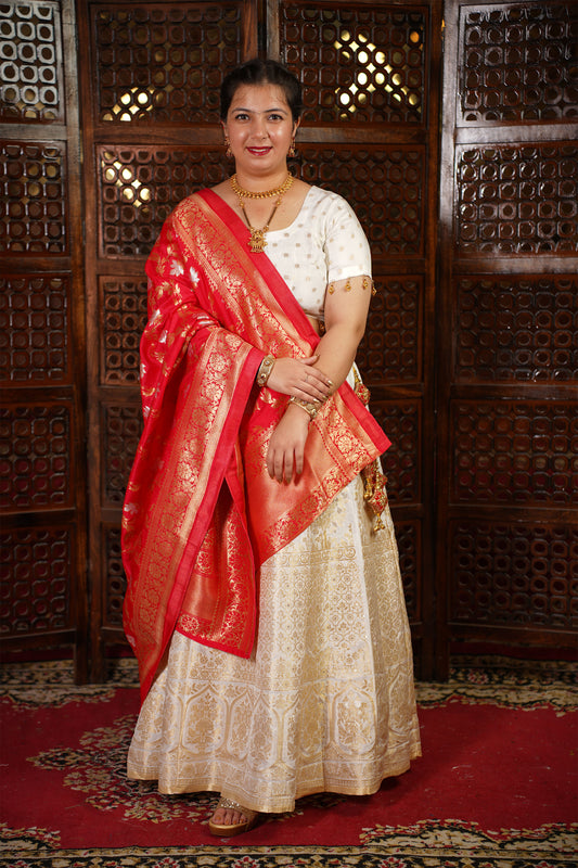 Ragini Jacquard Silk Lehenga