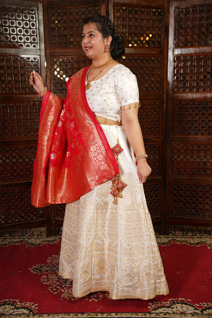 Ragini Jacquard Silk Lehenga