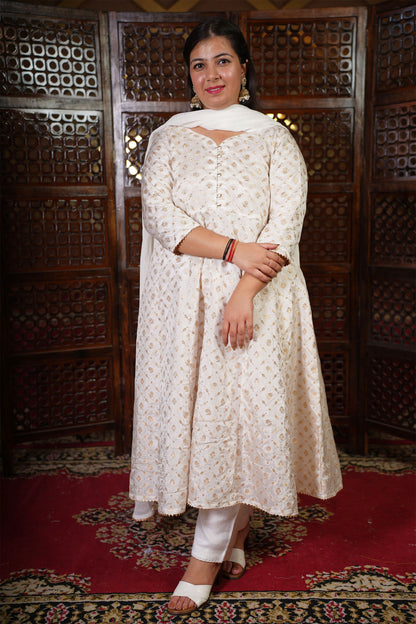 Harika Jacquard Silk Anarkali Set