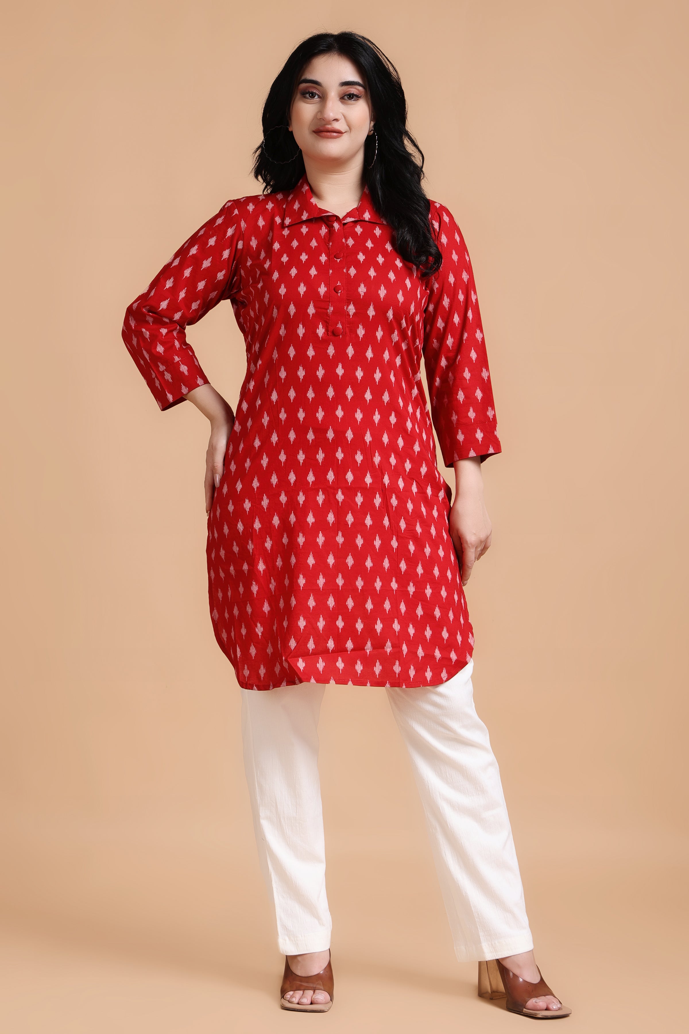 Discover the charm of our ethnic kurta, beautifully designed in a lively  pink hue. Complementing the kurta is a beautiful off-white bottom.… |  Instagram