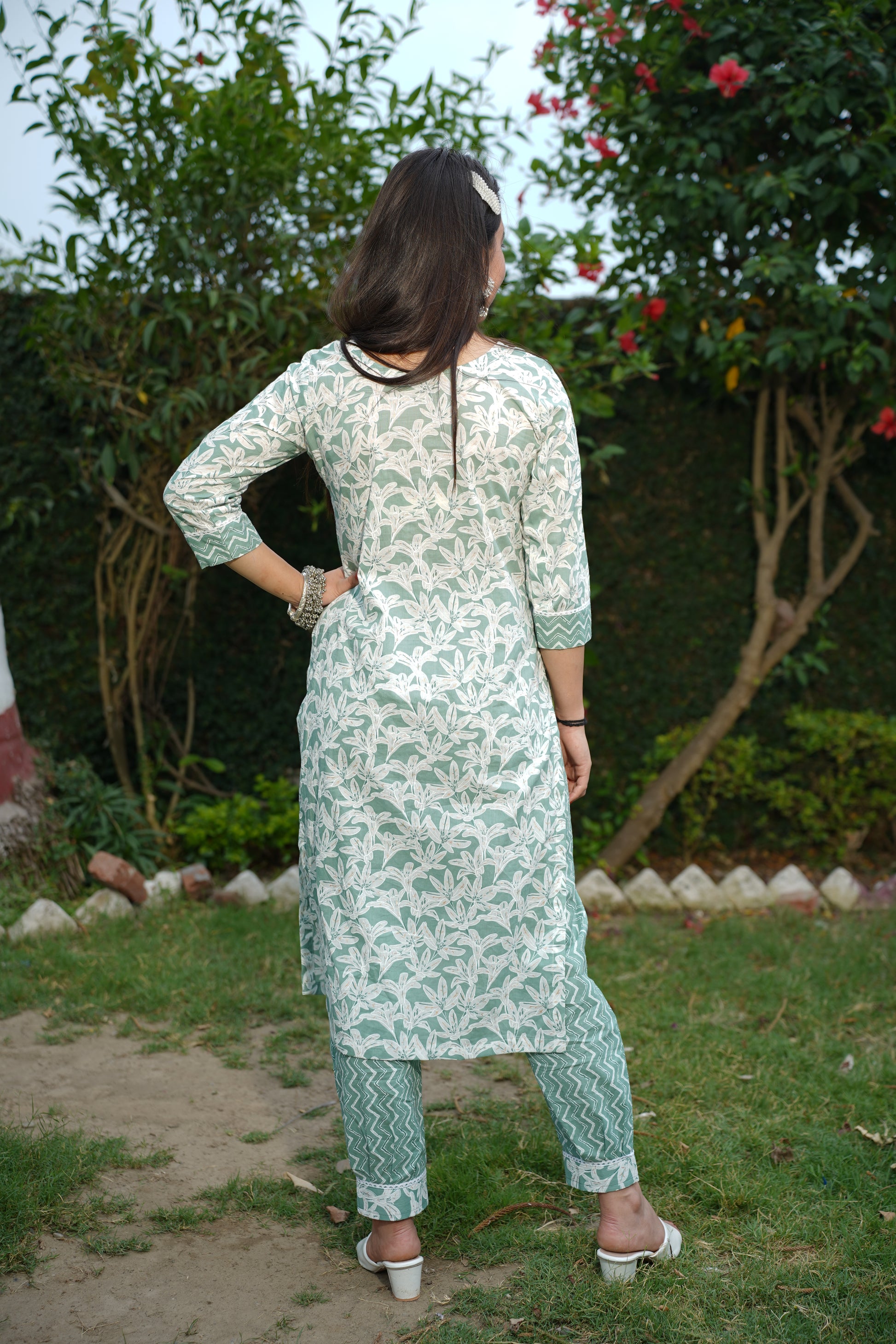 Plus Size Kurta Palazzo Set