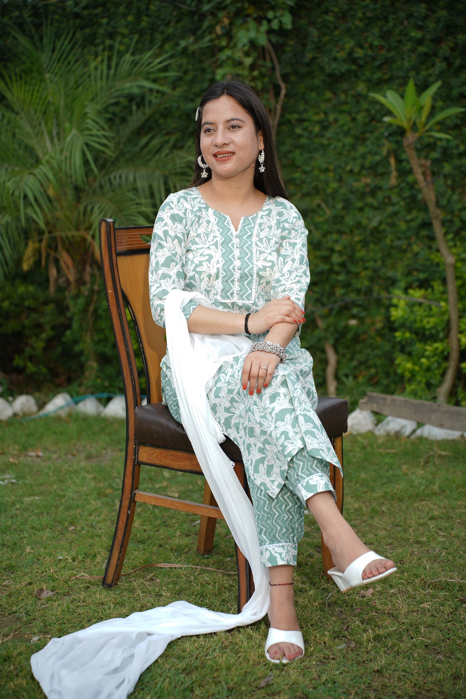 Plus Size Kurta Palazzo Set