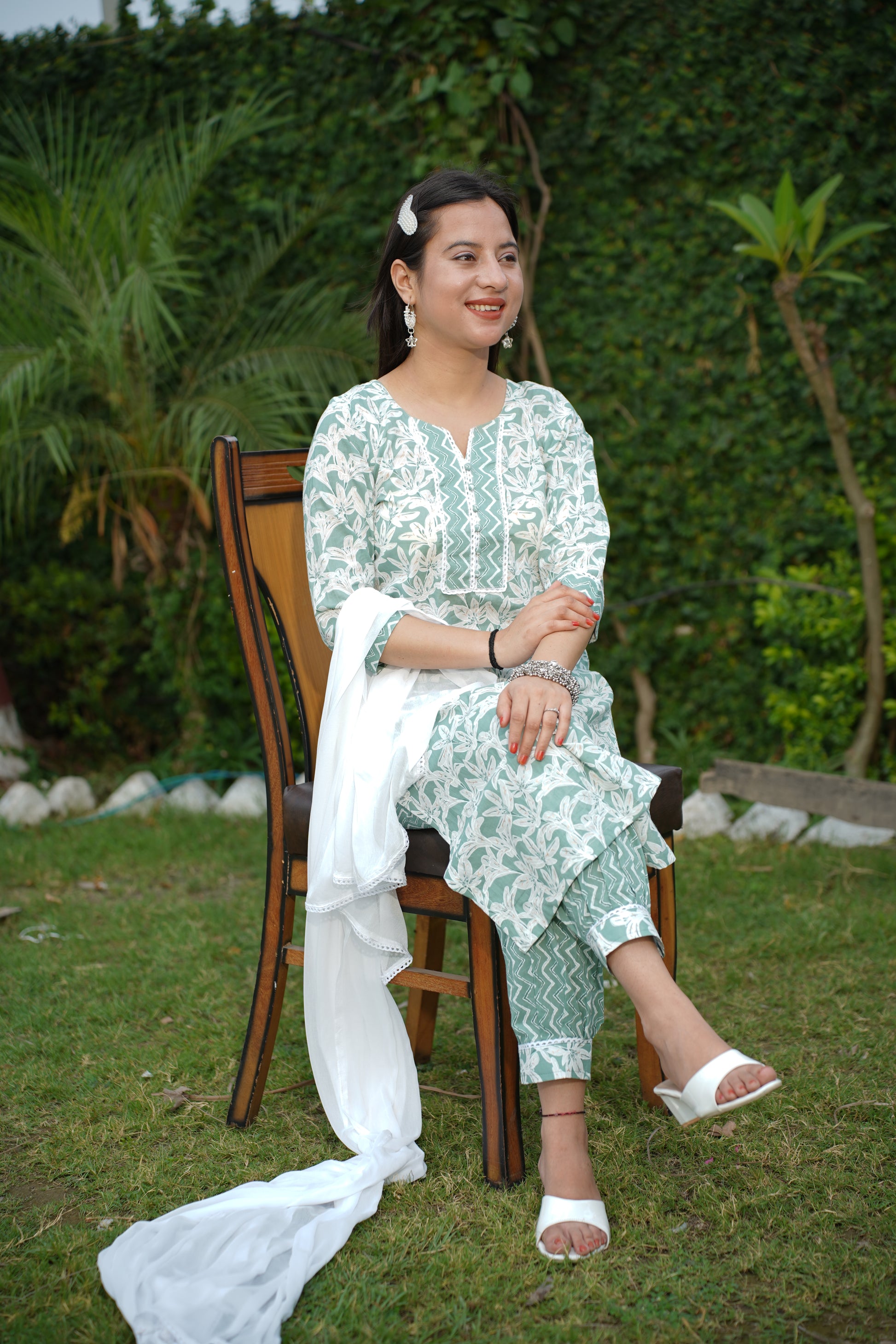 Plus Size Kurta Palazzo Set