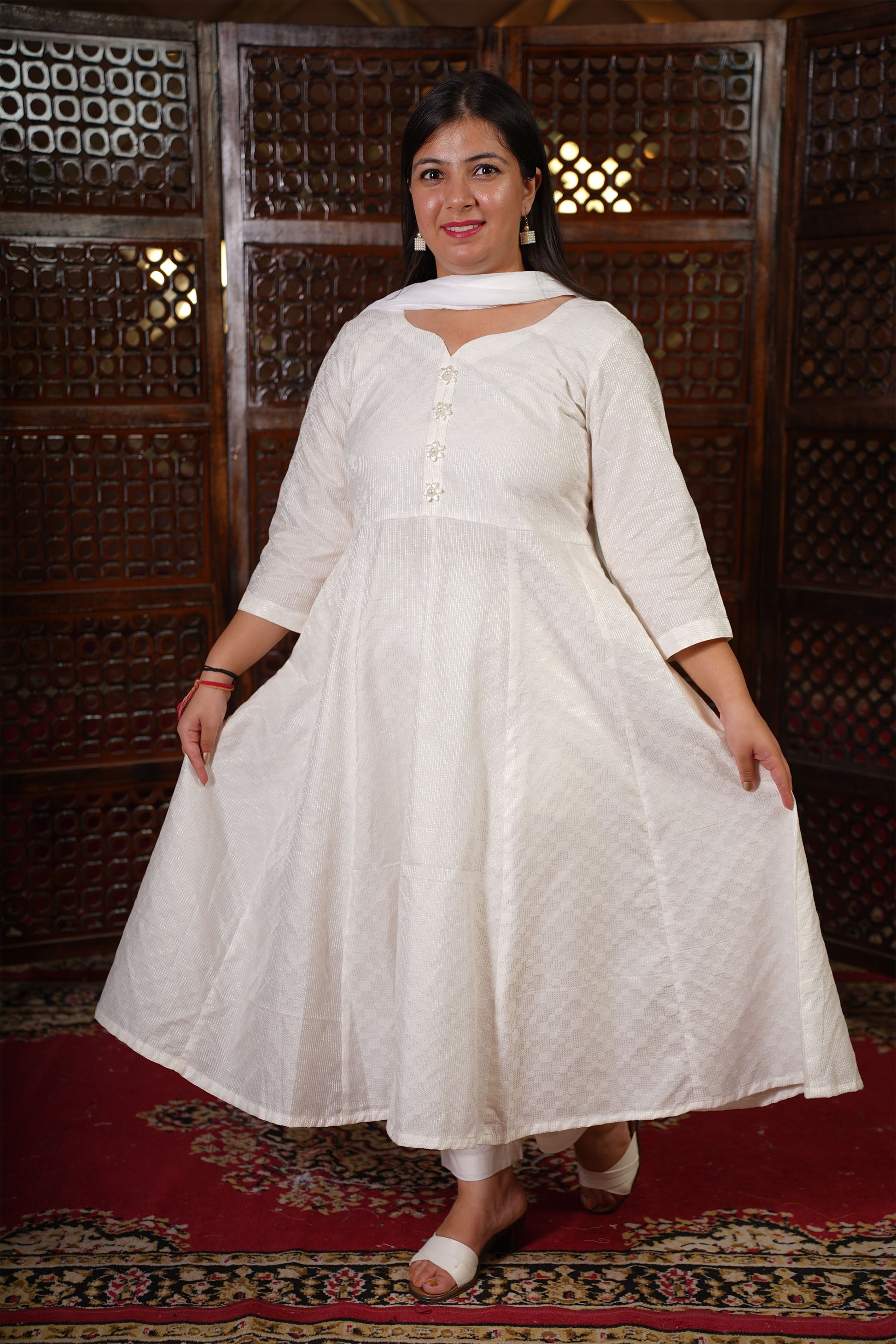 Anarkali Kurta Set With Dupatta