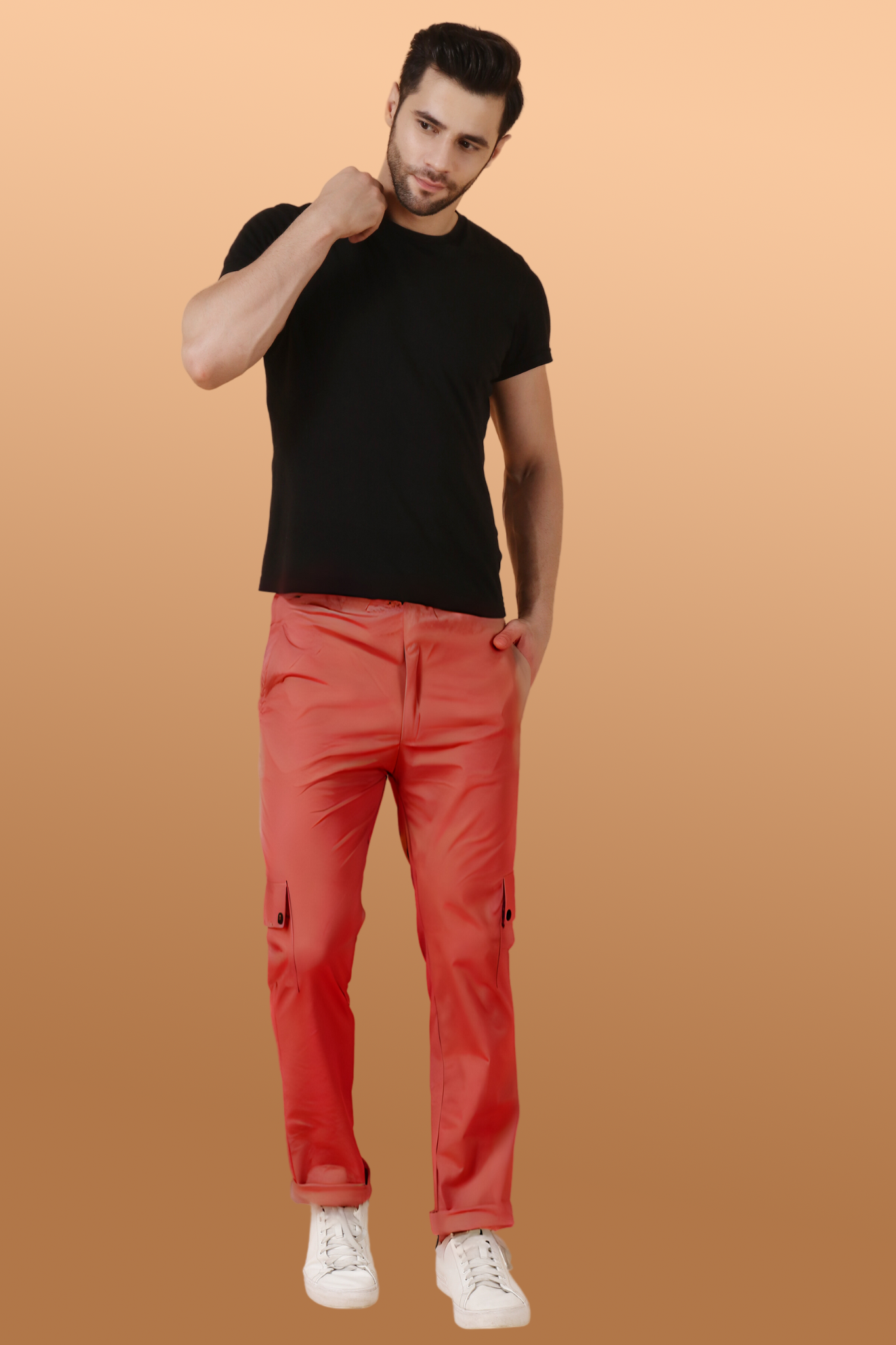 Buy Red Trousers & Pants for Men by EYEBOGLER Online | Ajio.com