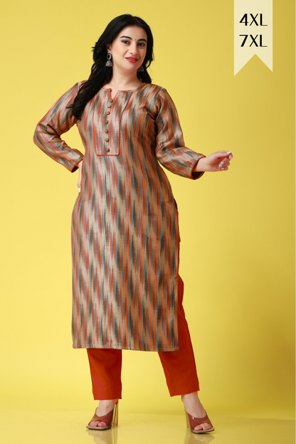 Tangy Ikat Woollen Kurta Set