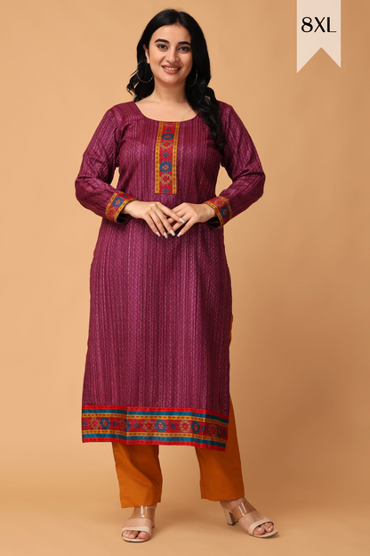 Plum Perfection Woollen Kurta