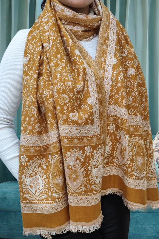 Lofty Mustard Pashmina Stole