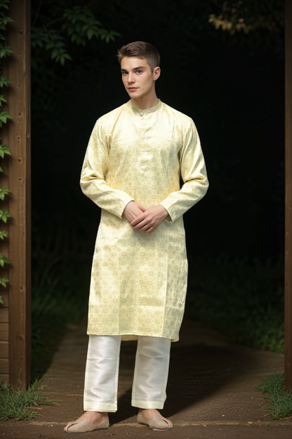 Festive Threads Brocade Kurta Pajama