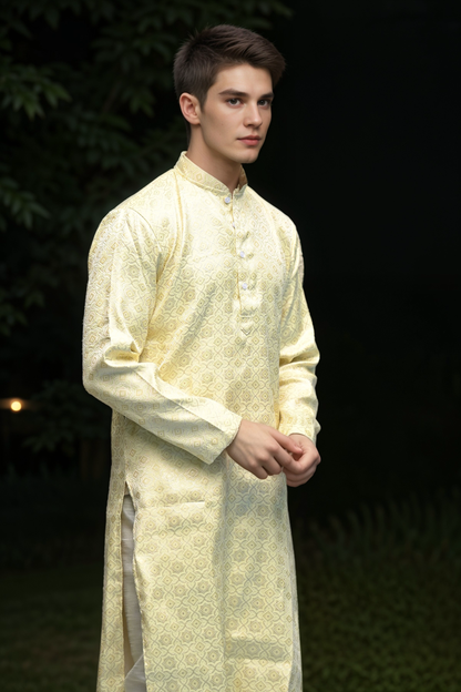 Festive Threads Brocade Kurta Pajama