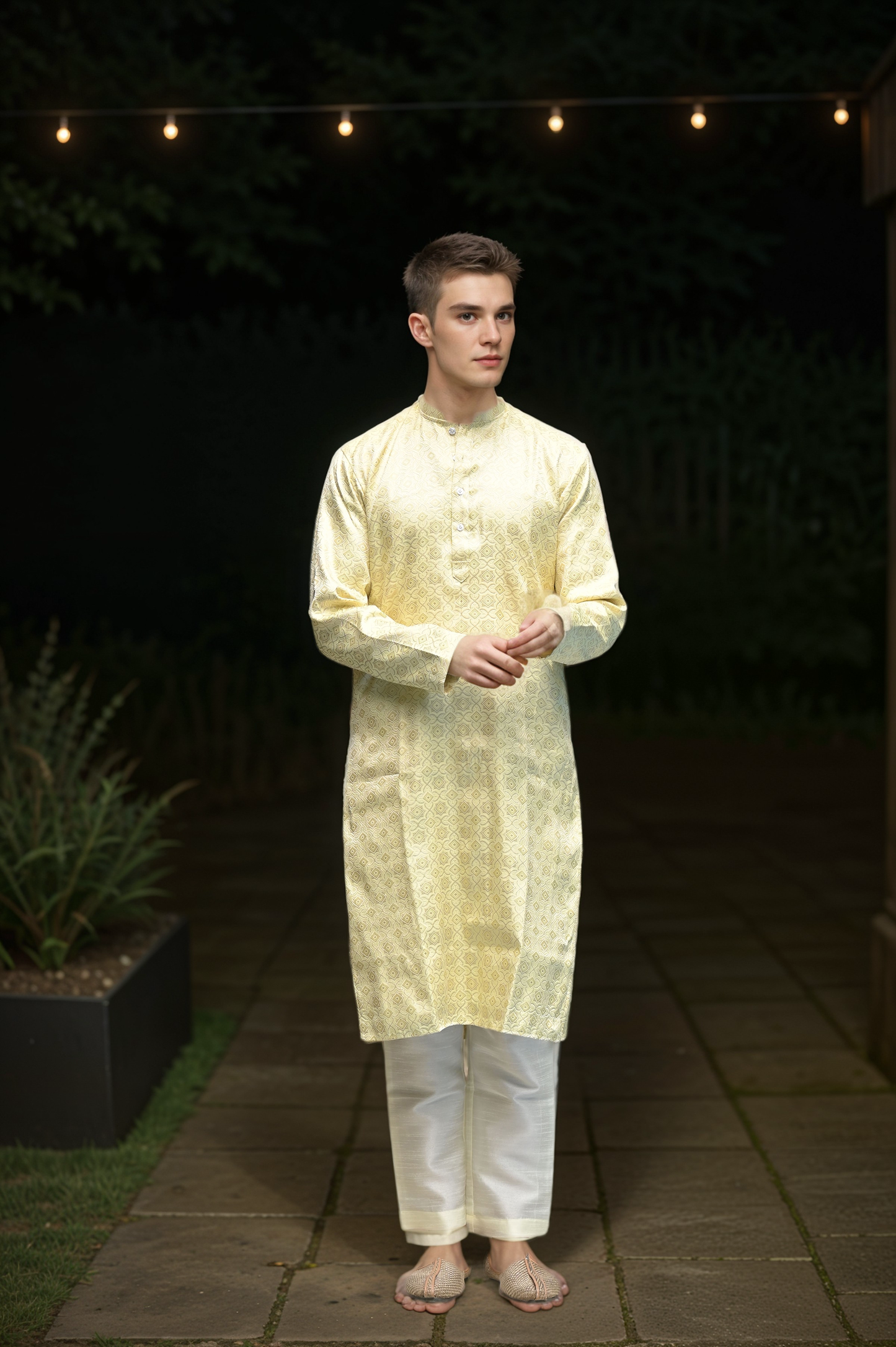 Festive Threads Brocade Kurta Pajama