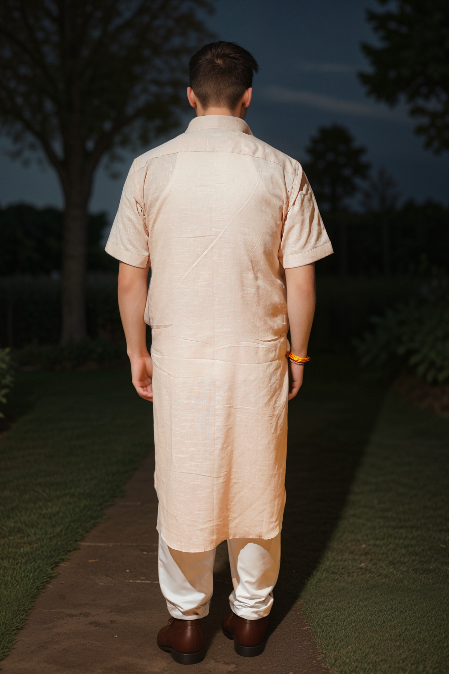 Blush Breeze Textured Kurta Pajama