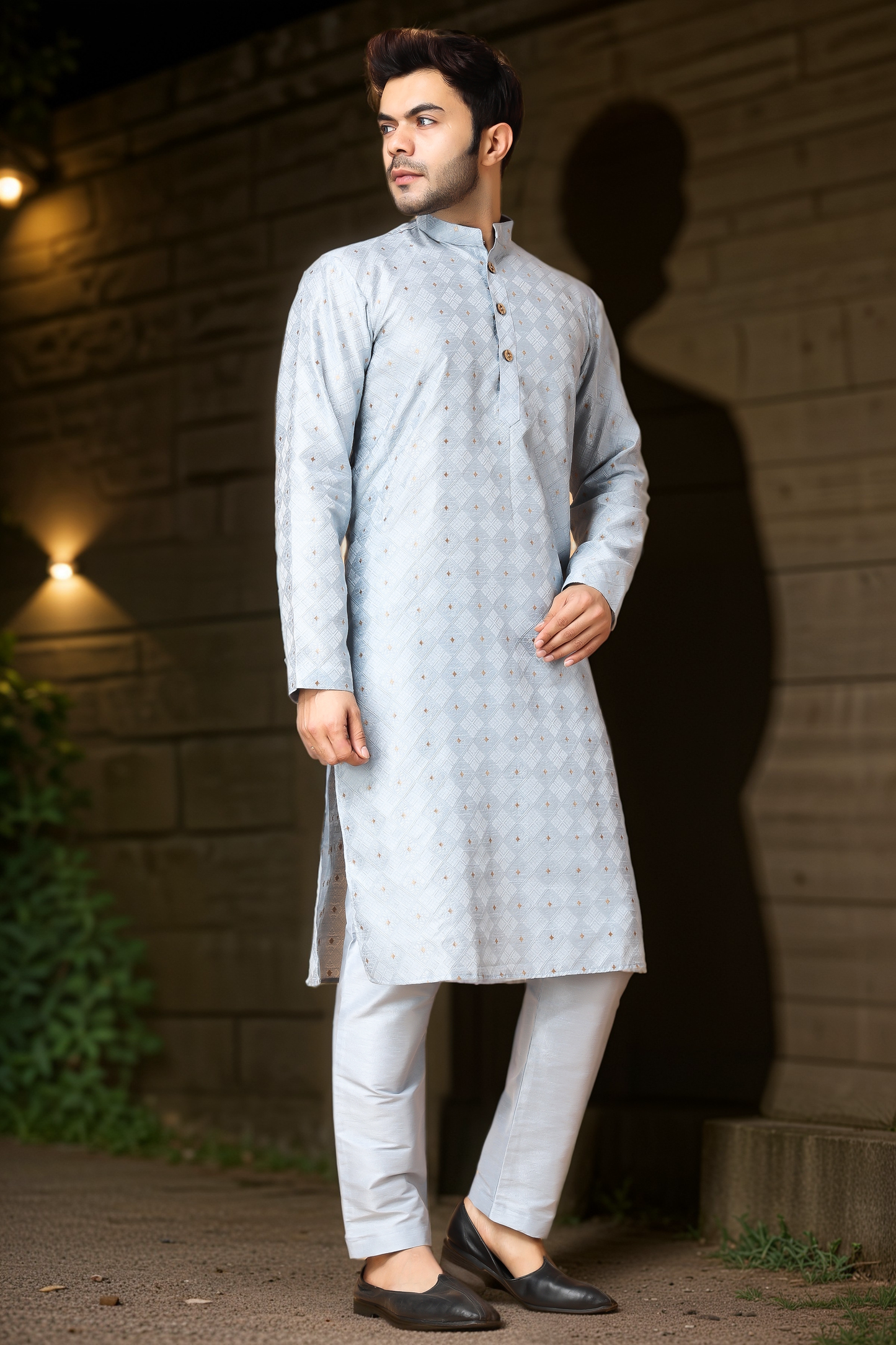 North Star Jacquard Kurta Pajama