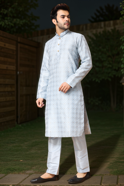 North Star Jacquard Kurta Pajama