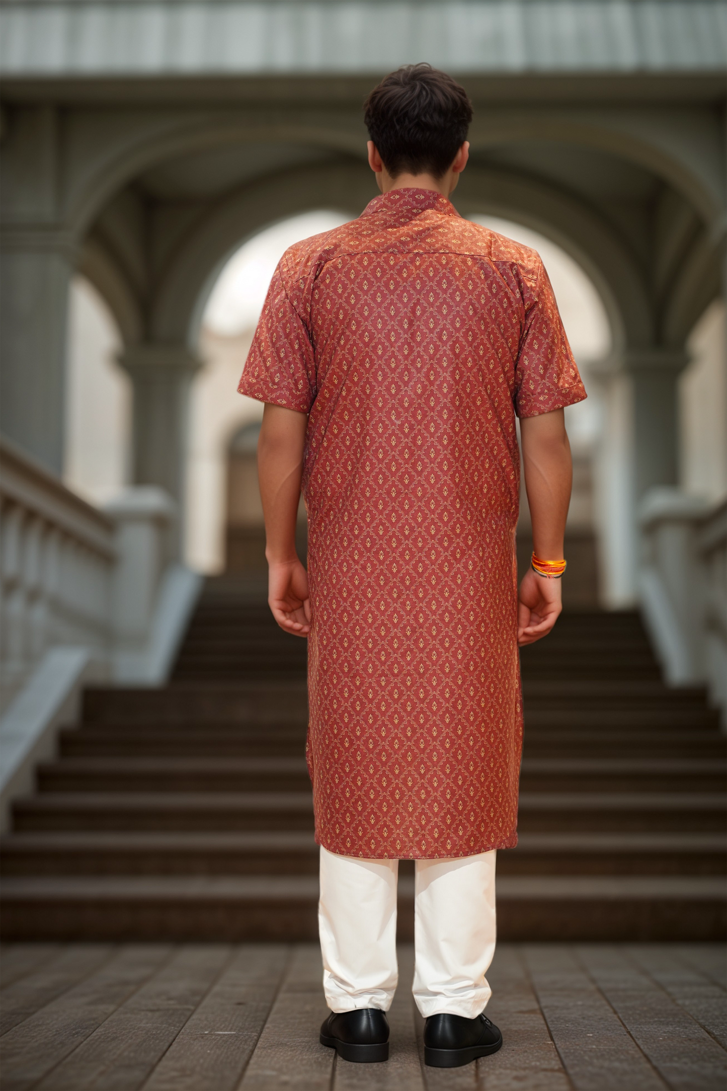 Rustic Charm Printed Kurta Pajama