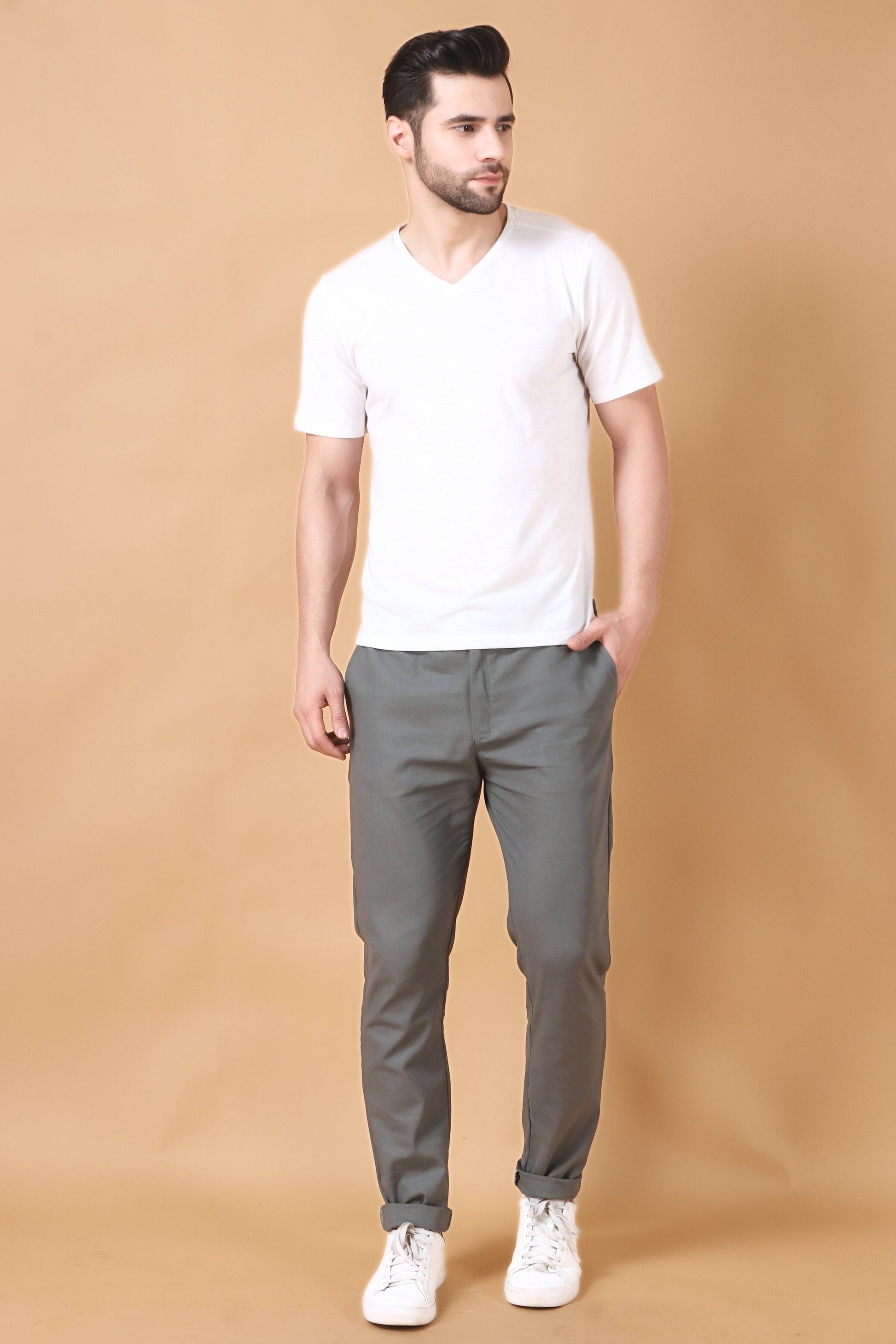 Grey Cargo Pants Mens