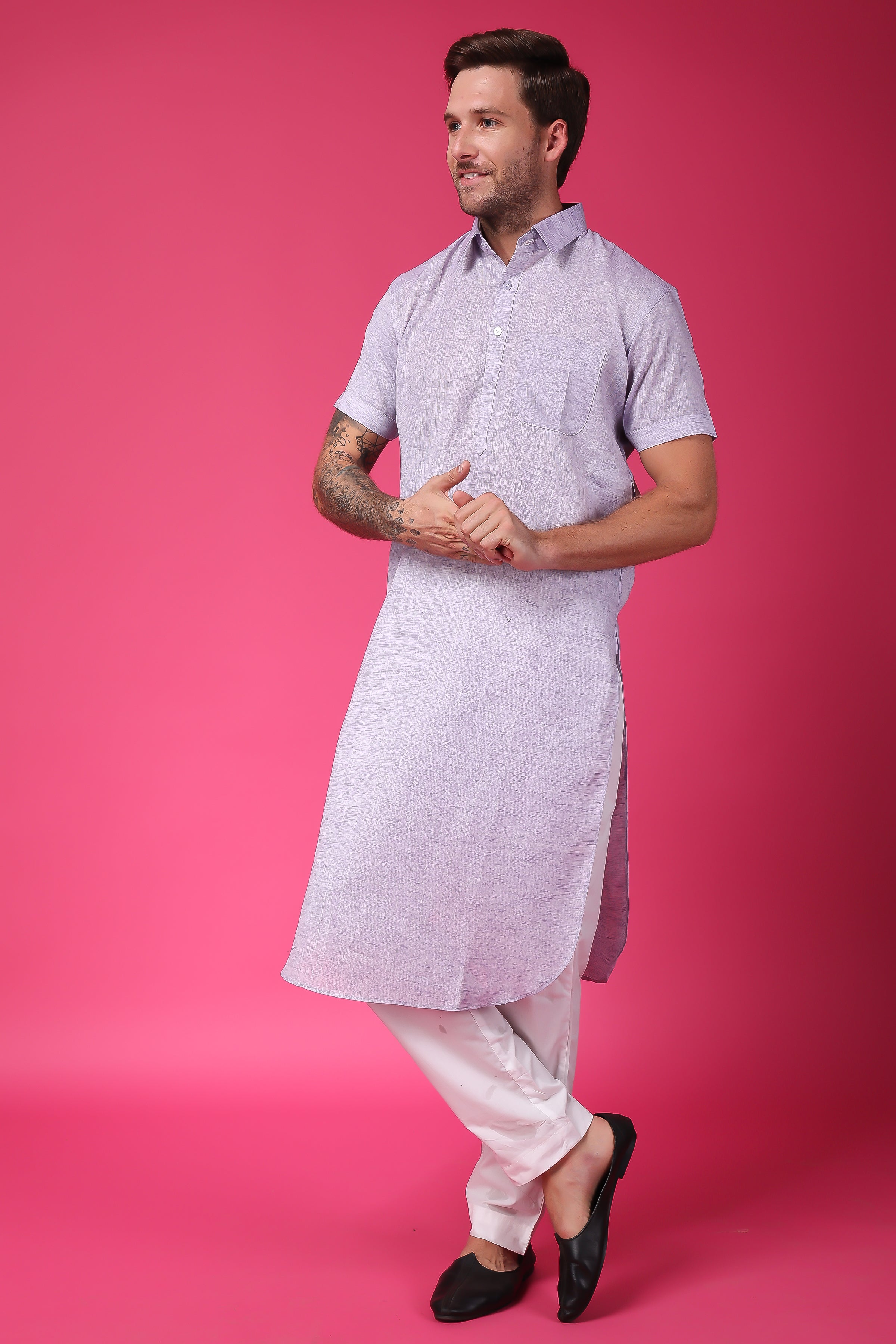 Mauve Mirage Kurta Pajama Set