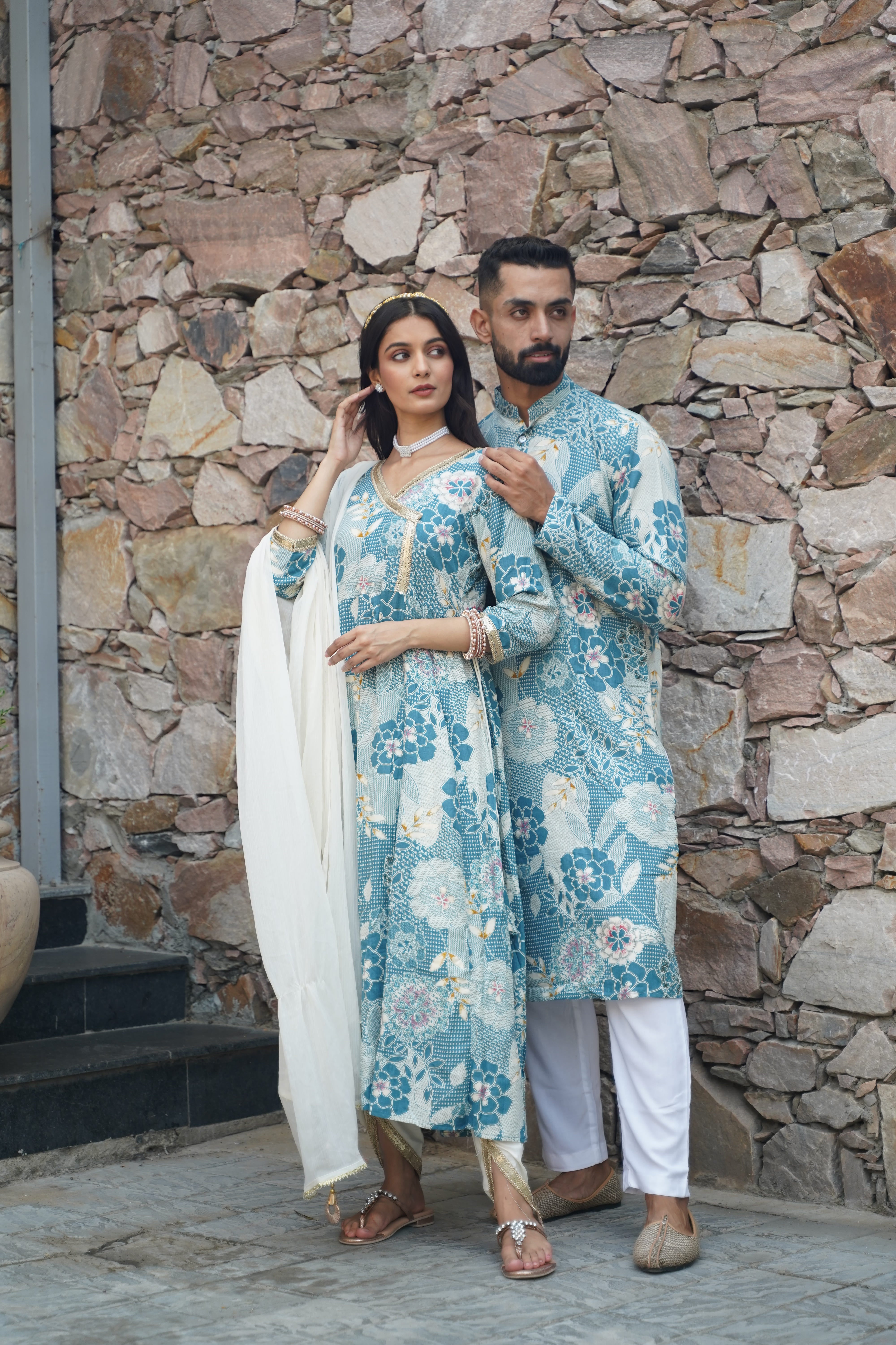 Couple Outfits at Rs 17000/pair | Punagam | Surat | ID: 22569873655