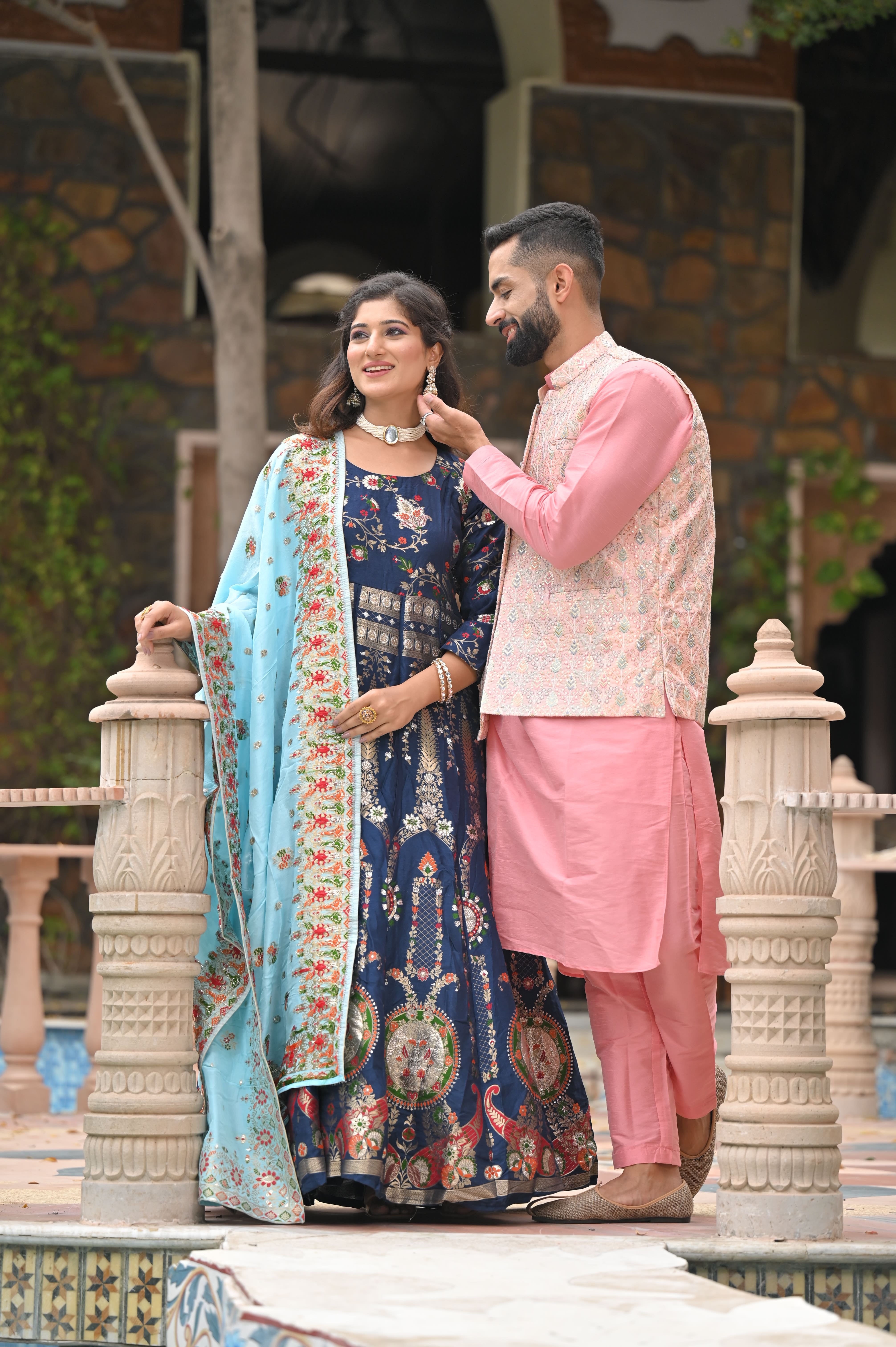 2XL Large Size Men Cotton Kurta Pajama Blue Colour Wedding Dress Indian  Kurta | eBay
