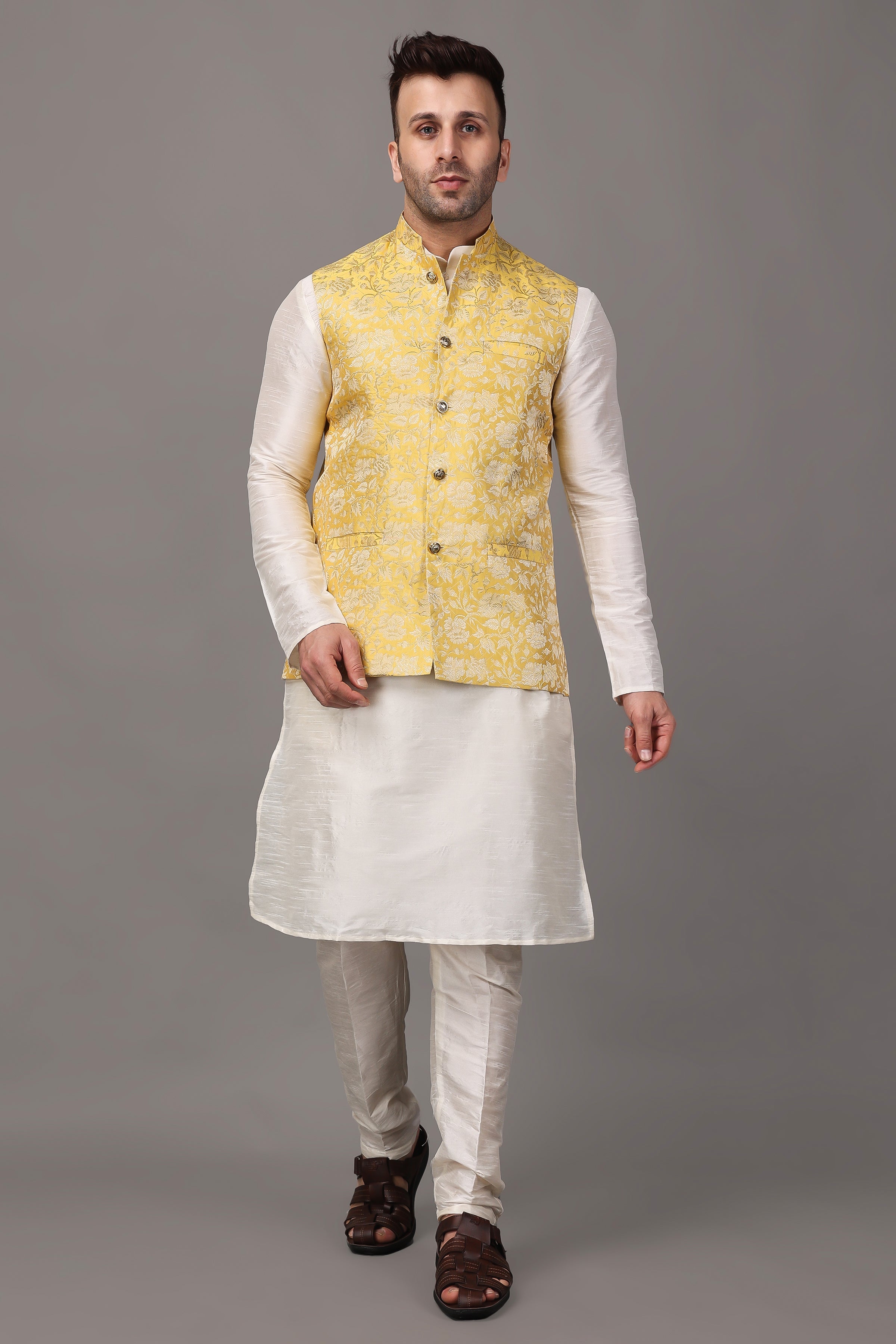 Pathani kurta with online koti