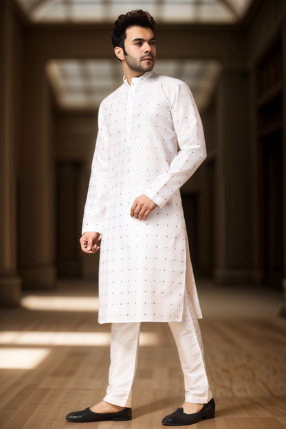 Opulent Jacquard Woven Kurta Pajama