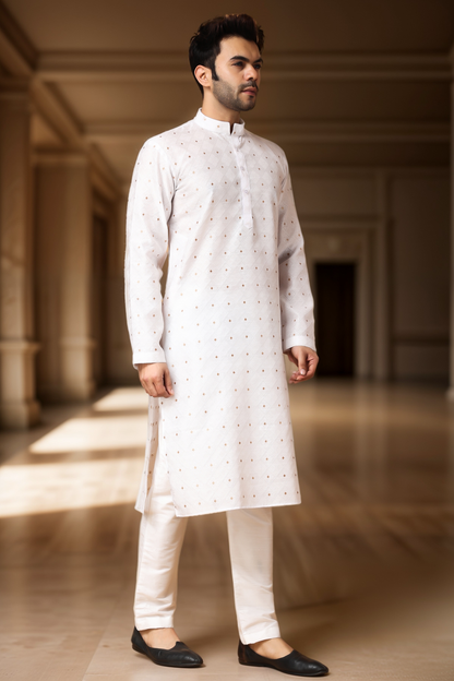 Opulent Jacquard Woven Kurta Pajama