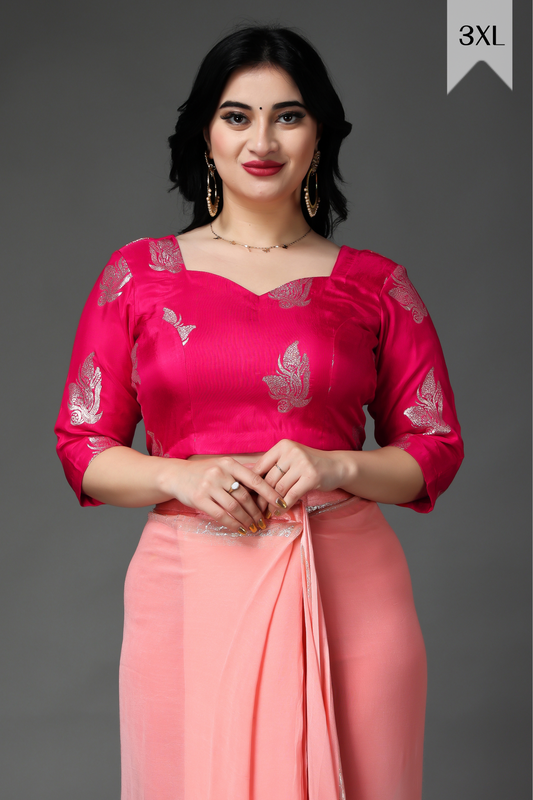 Modish Magenta Silk Blouse